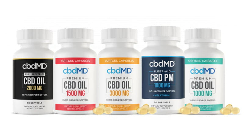 cbdMD CBD & THC Capsules