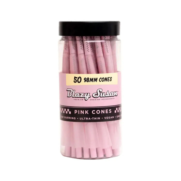 Pre Rolled 50ct Cones in Pink, Purple and Unbleached Color