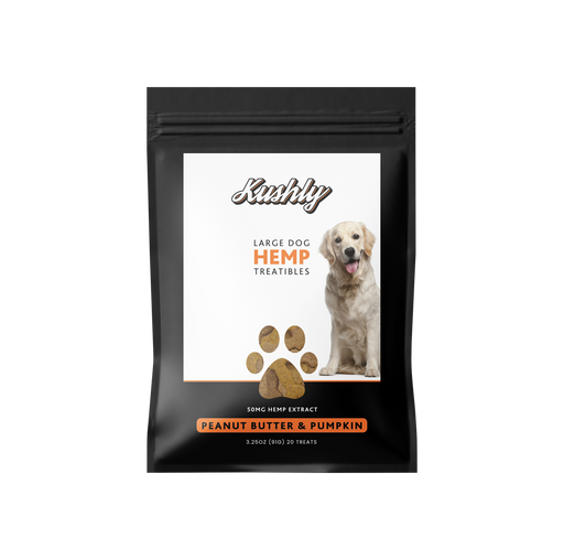 Kushly Large Dog Hemp Treats - Peanut Butter & Pumpkin - iHemp Empire
