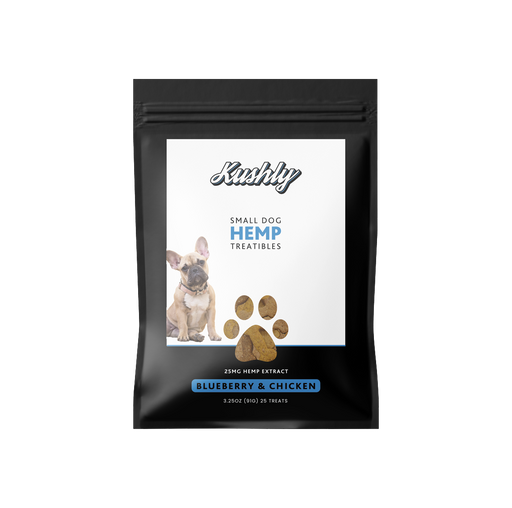 Kushly Small Dog Hemp Treats - Blueberry & Chicken - iHemp Empire