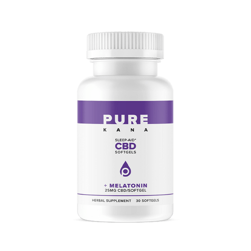 Purekana sleep aid cbd softgels + melatonin 25mg 
