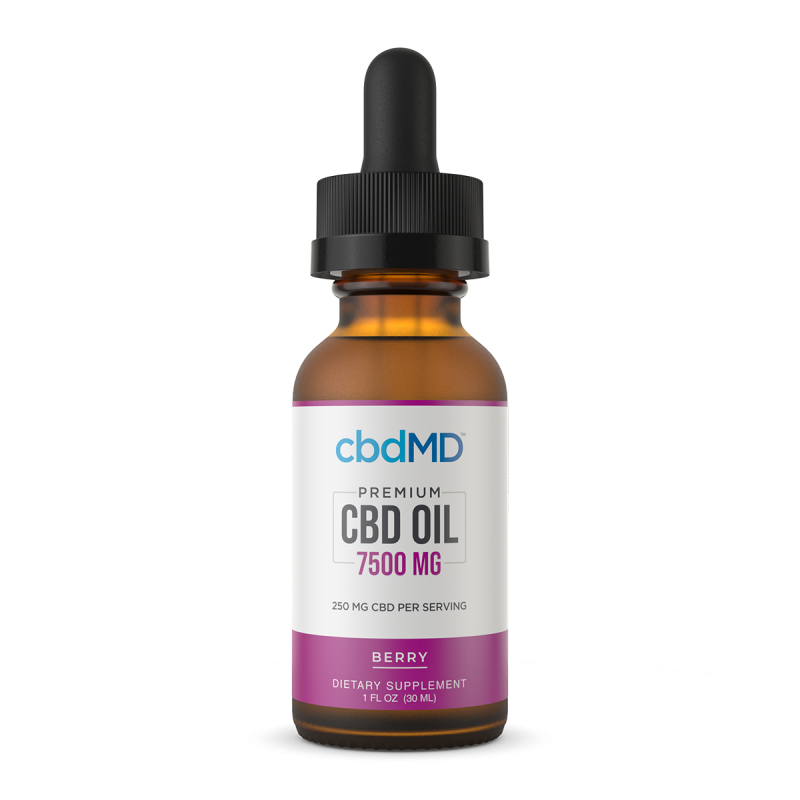 cbdmd premium cbd oil 750mg berry flavor 