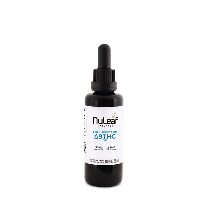 Nuleaf Naturals Full Spectrum Delta 9 THC OIl 125mg per bottle