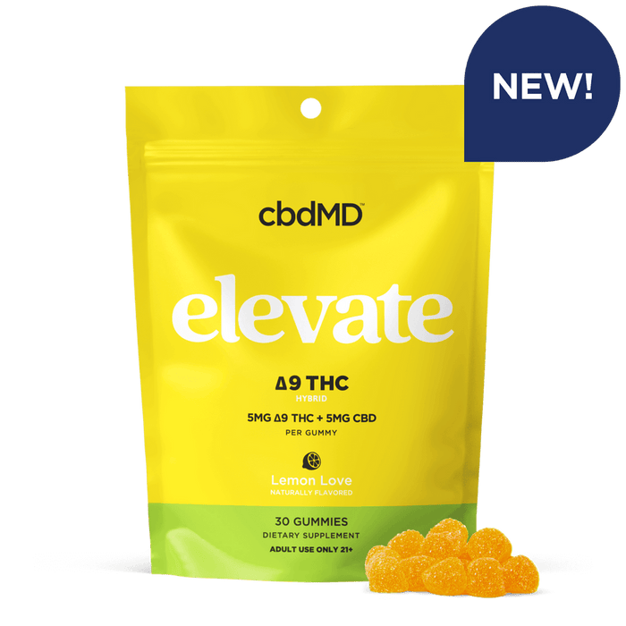 cbdMD elevate delta9 THC lemon love gummies 30 count