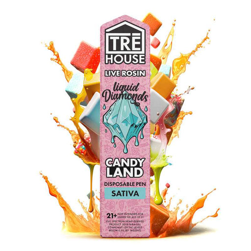 TRE House Live Rosin Liquid Diamonds Vape Pen Candy Land Sativa