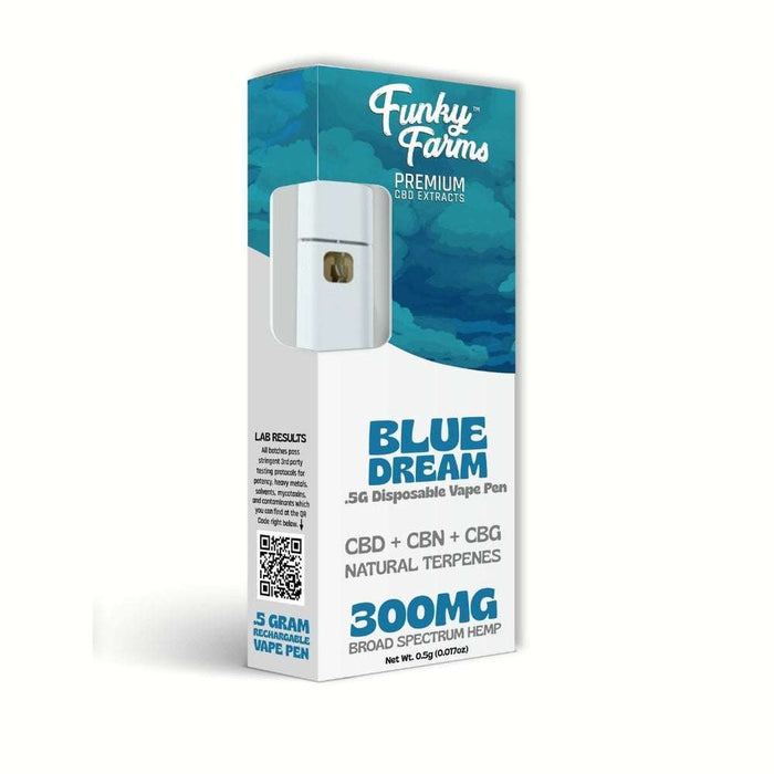 Funky Farms Blue Dream CBD+CBN+CBG Live Resin Vape Pen 300mg