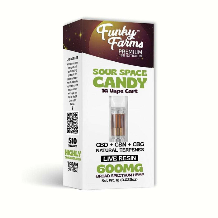 Funky Farms Sour Space Candy CBD Cartridge 600mg