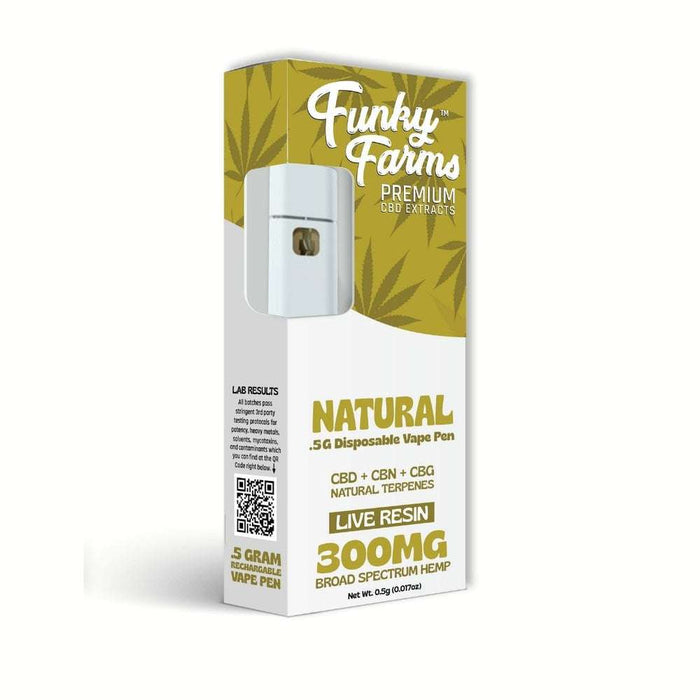 Funky Farms Natural CBD+CBN+CBG Live Resin Vape Pen 300mg