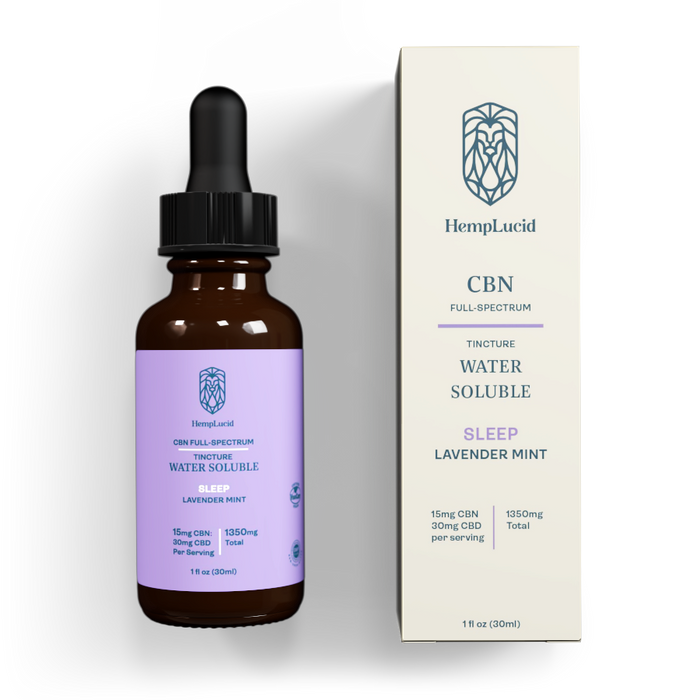 HempLucid Water Soluble Sleep CBN Lavender Mint Flavor 1350mg
