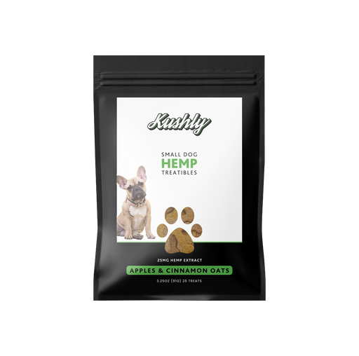 Kushly Small Dog Hemp Treats - Apples & Cinnamon Oats - iHemp Empire