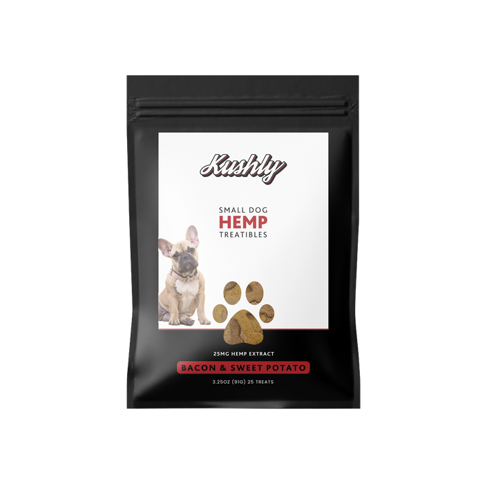 Kushly CBD Small Dog Hemp Treats - Bacon & Sweet Potato - iHemp Empire