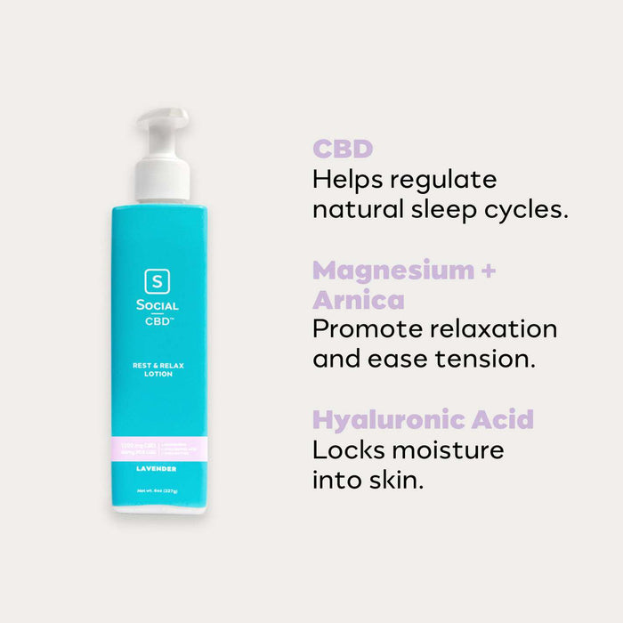 Rest & Relax CBD Body Lotion 1200MG