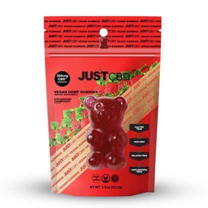 JustCBD Strawberry Champagne Vegan Gummies 300mg