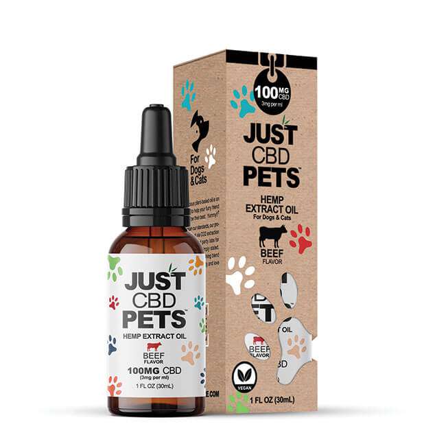 JustCBD Oil For Dogs Flavored 100-500mg
