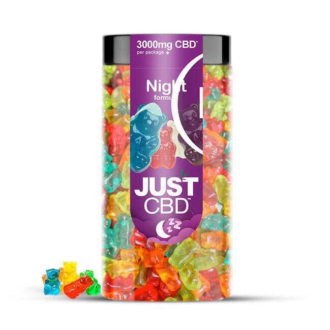 JustCBD Sleep Gummies + Melatonin Jar