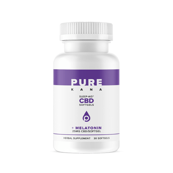 Purekana sleep aid cbd softgels + melatonin 25mg 