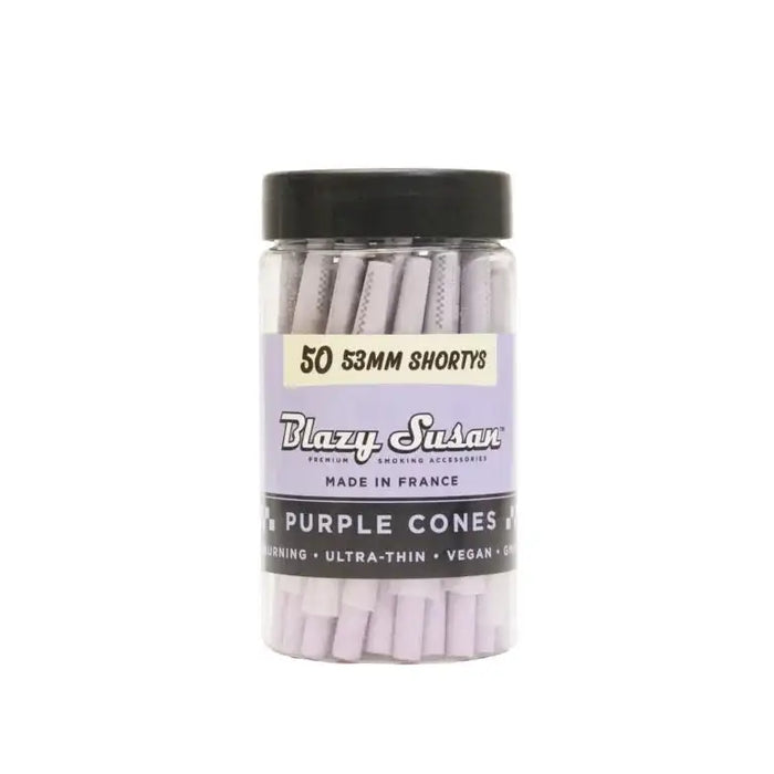 Shorty Pre Rolled Cones Pink, Purple and Unbleached 50ct