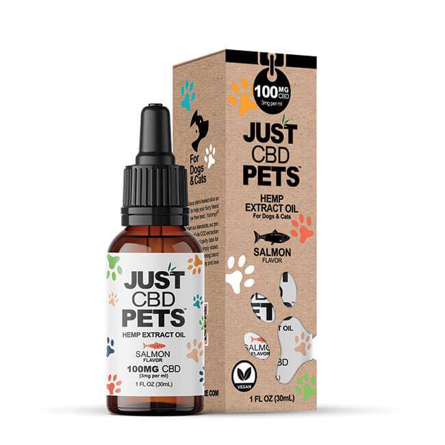 JustCBD CBD Oil For Cats Salmon Flavor