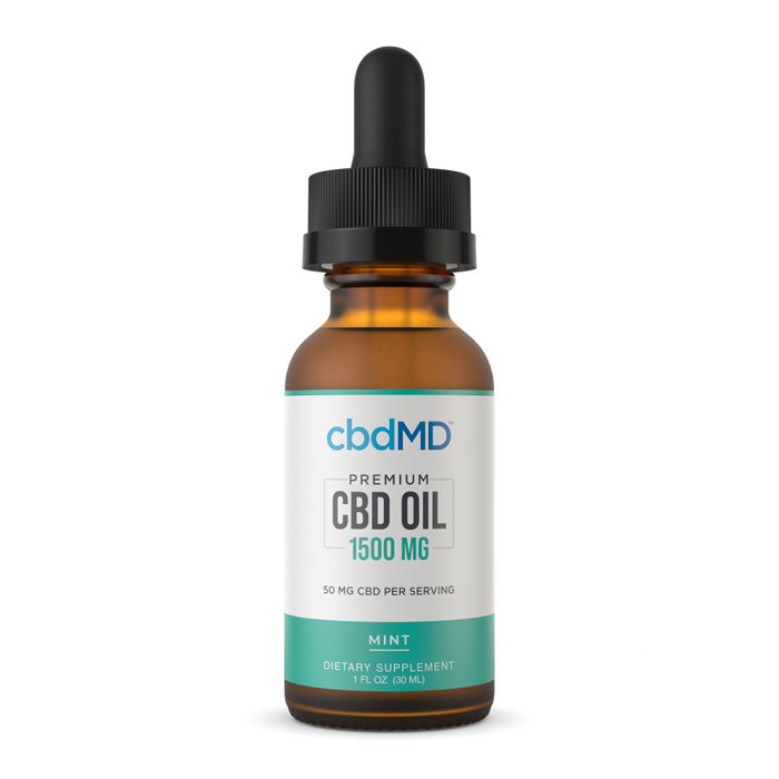 cbdmd premium cbd oil 1500mg mint flavor