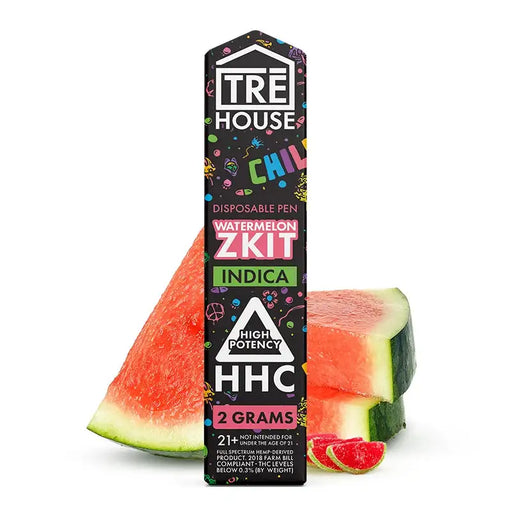 Tre House HHC Disposable Vape Pen watermelon zkit Indica 2grams