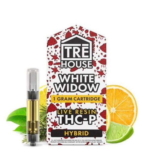 TRE House Live Resin THC-P Cartridge White Widow Hybrid 1 gram
